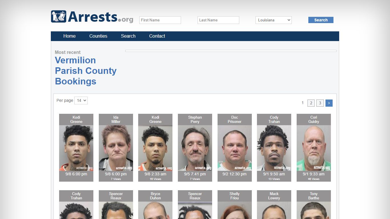 Vermilion Parish County Arrests and Inmate Search